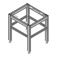 40-540-1SS MODULAR SOLUTIONS ANGLE BRACKET 45MM TALL X 90MM WIDE WITH STAINLESS STEEL HARDWARE